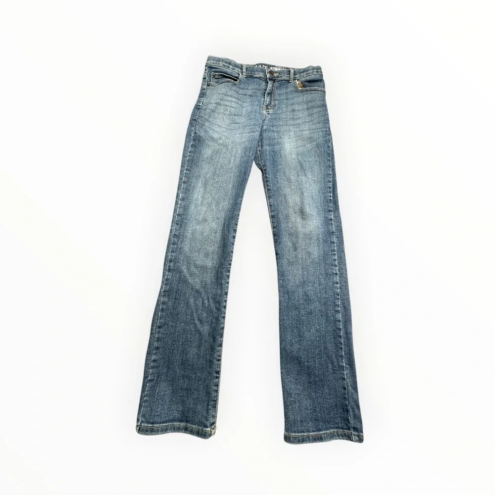 The Children's Place Jeans Boys 12 Blue Straight Leg Stretch Adjustable Waist